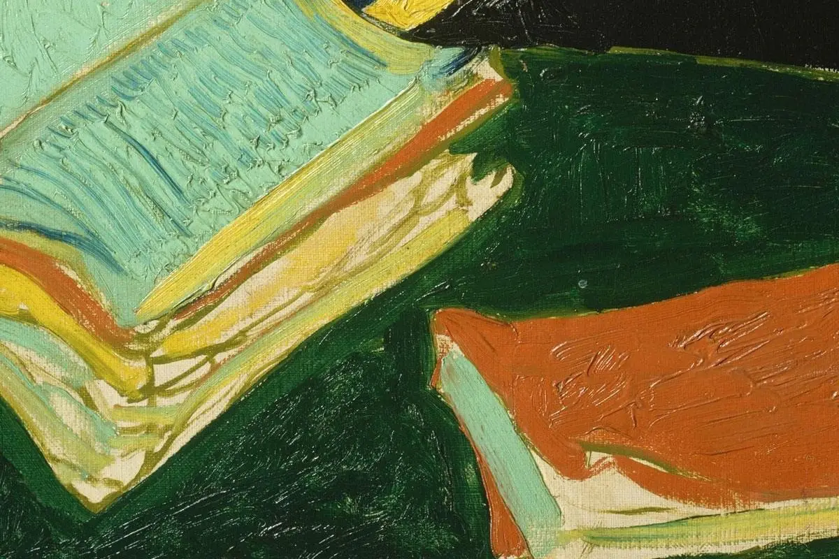 梵高油画人物《来自阿尔勒的女人》局部 (2)