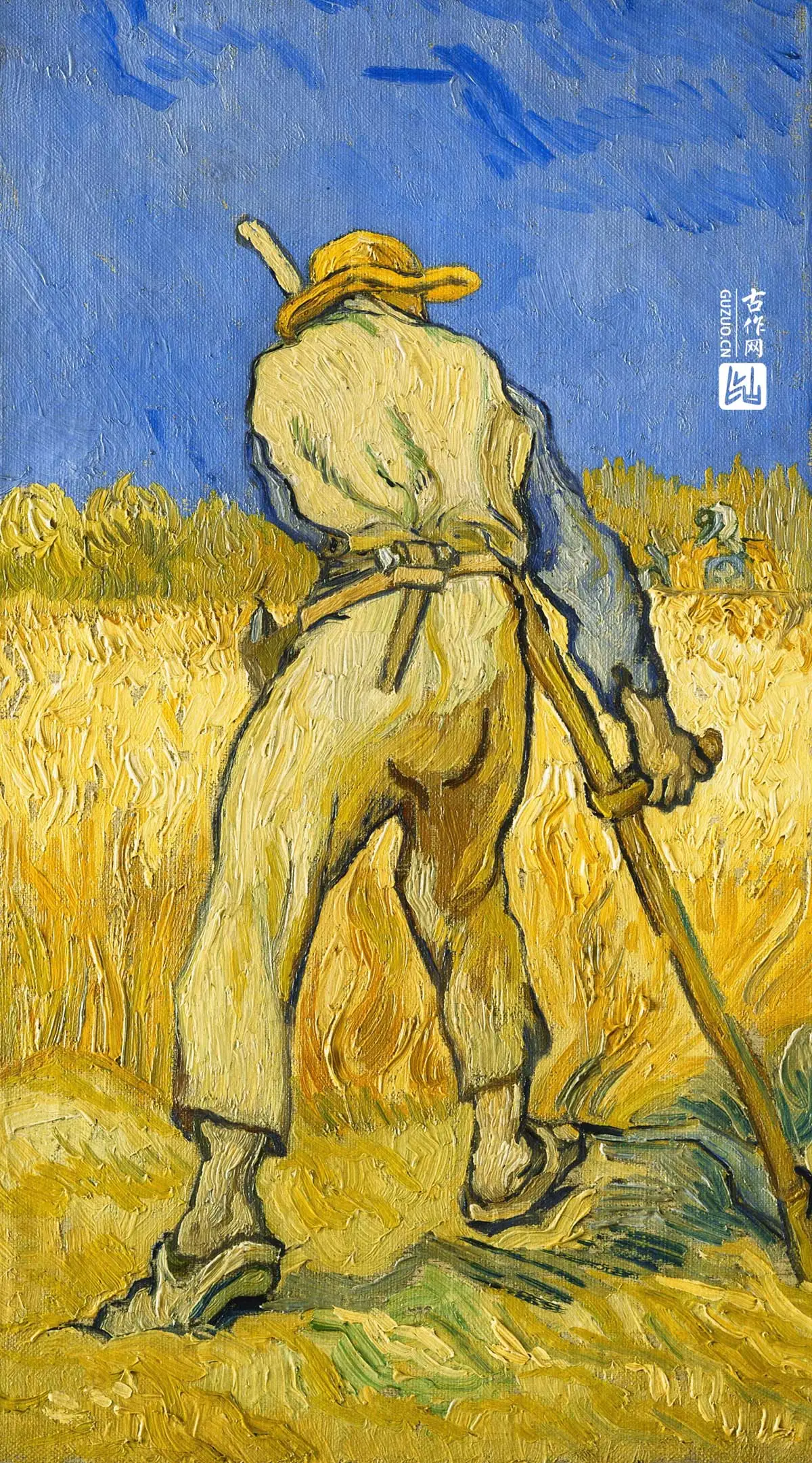梵高油画《收割者》
