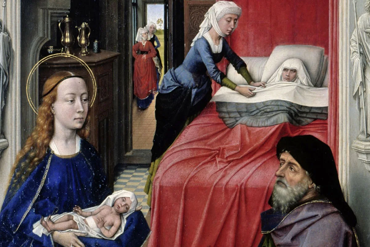 维登三联画作品《圣约翰祭坛画》局部 (1)