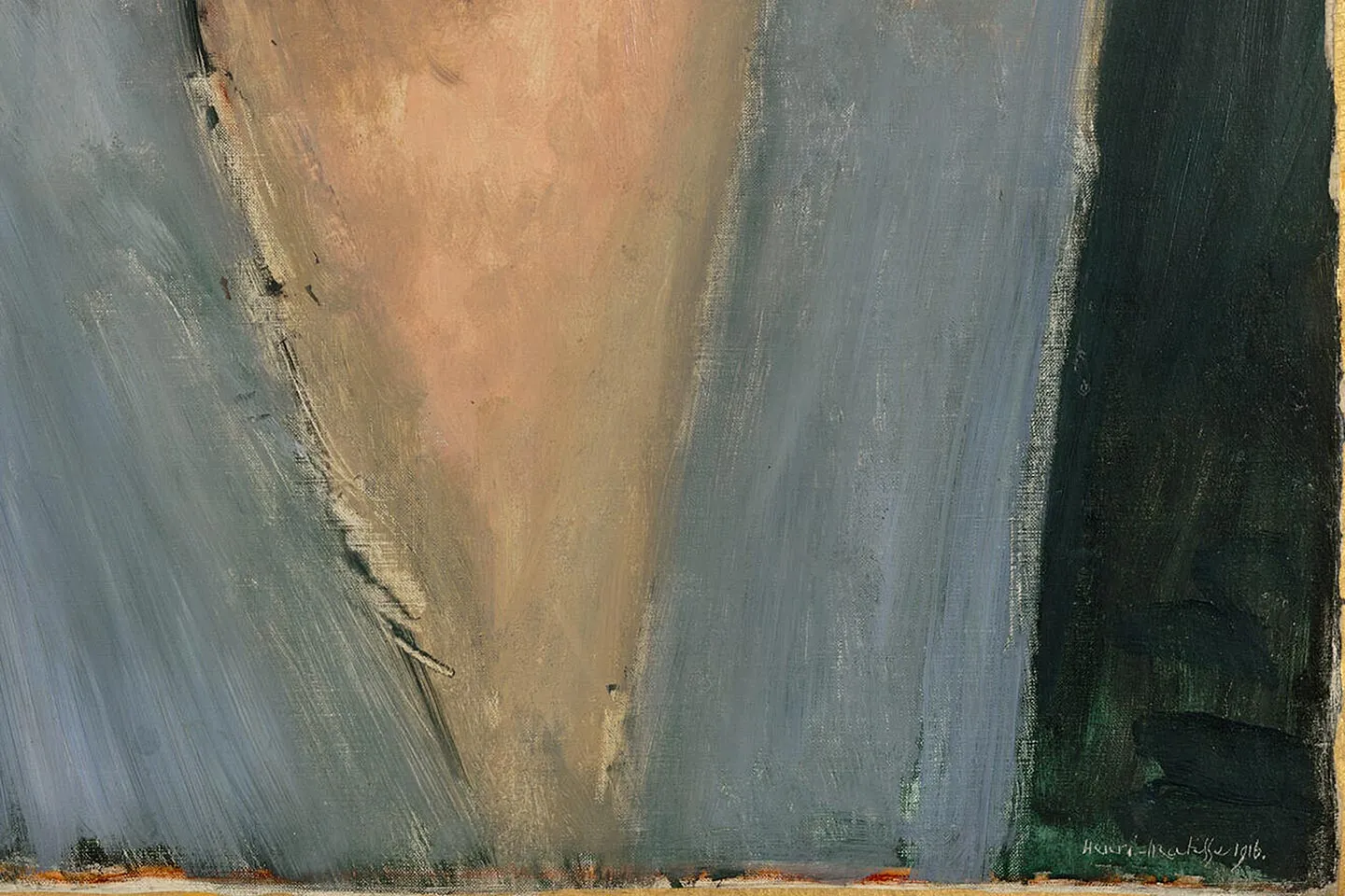 马蒂斯作品《莎拉·斯坦》局部 (2)