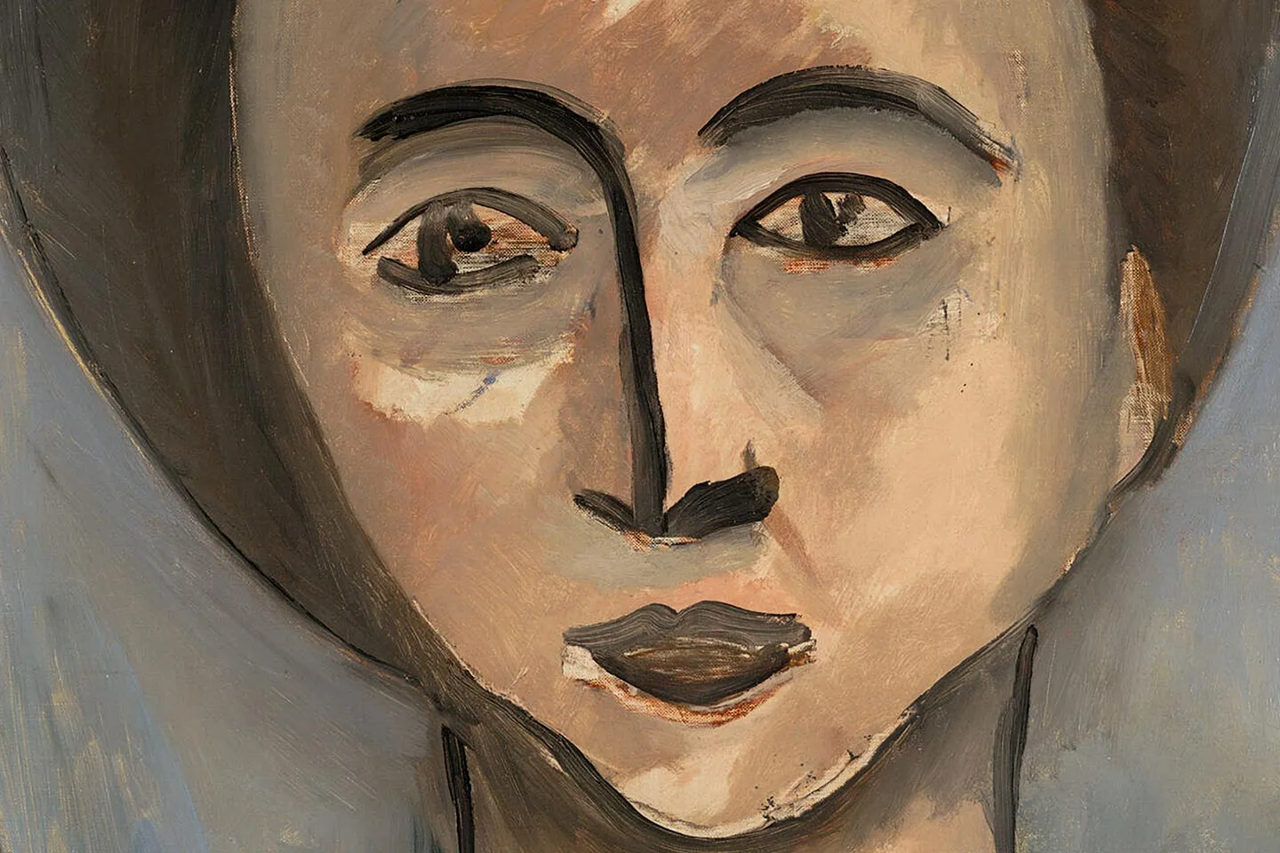 马蒂斯作品《莎拉·斯坦》局部 (1)