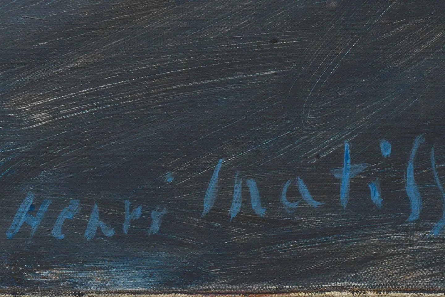 马蒂斯作品《带有伊特鲁里亚花瓶的室内》高清大图局部 (8)