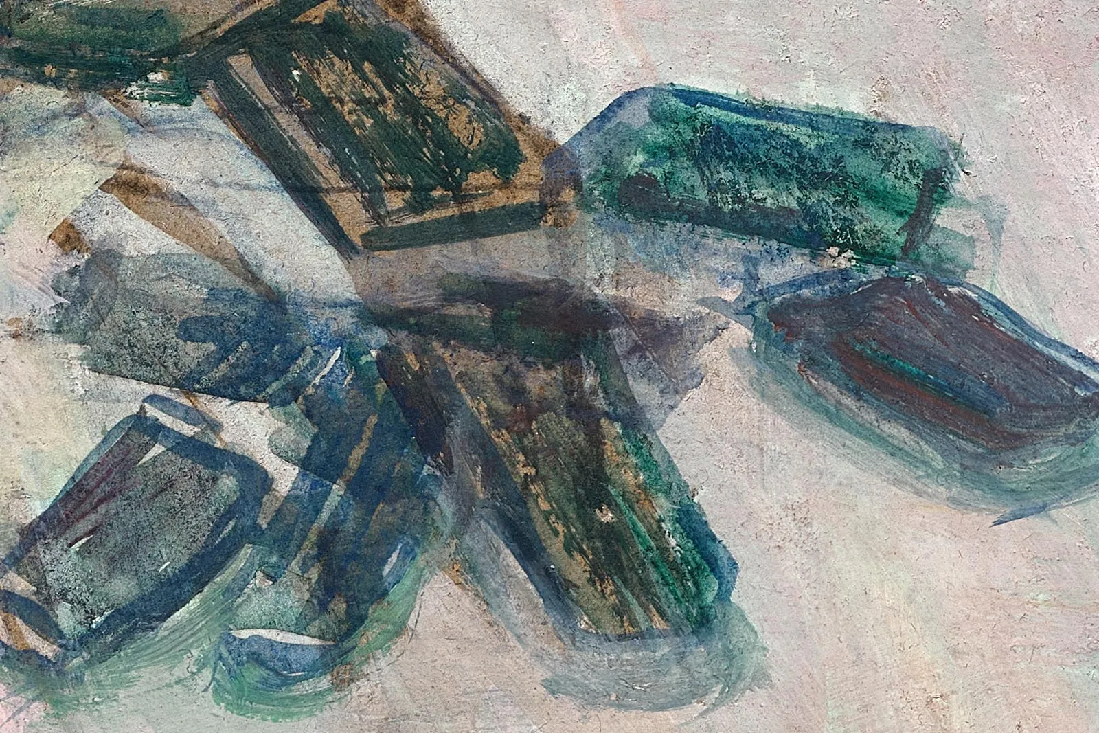 罗特列克油画《咖啡馆里的布瓦洛先生》局部-(5)