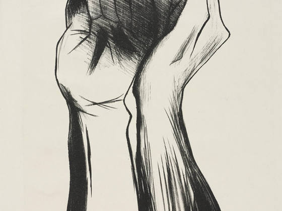 奥罗斯科石版画《双手》