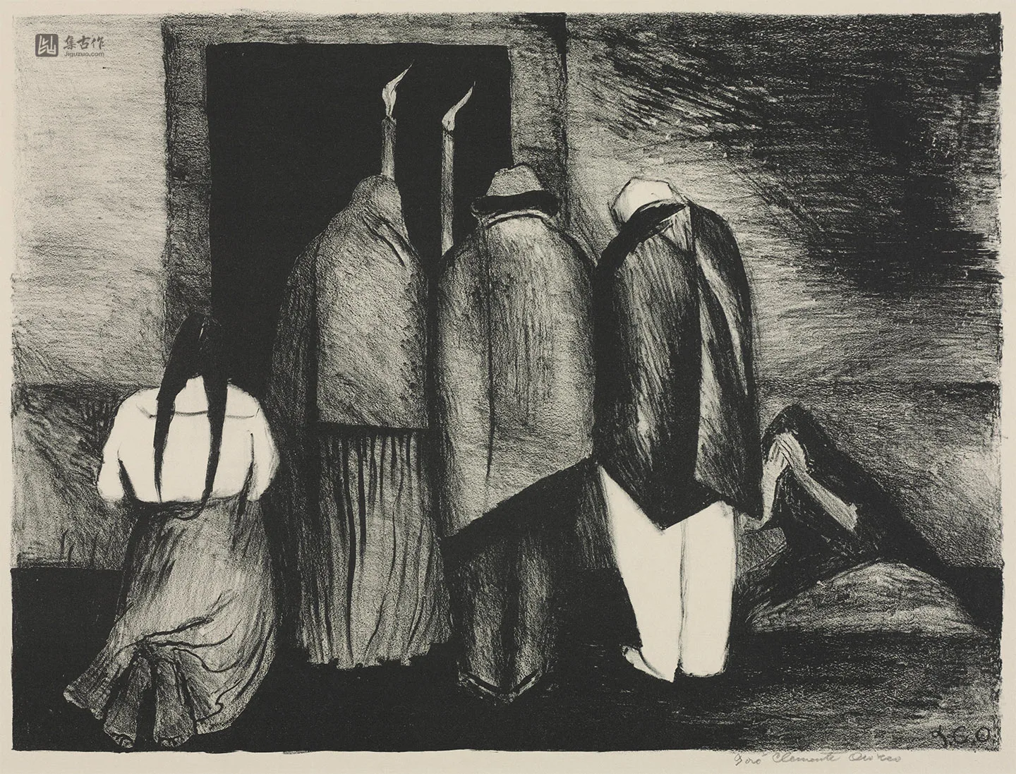 奥罗斯科石版画《安魂曲》