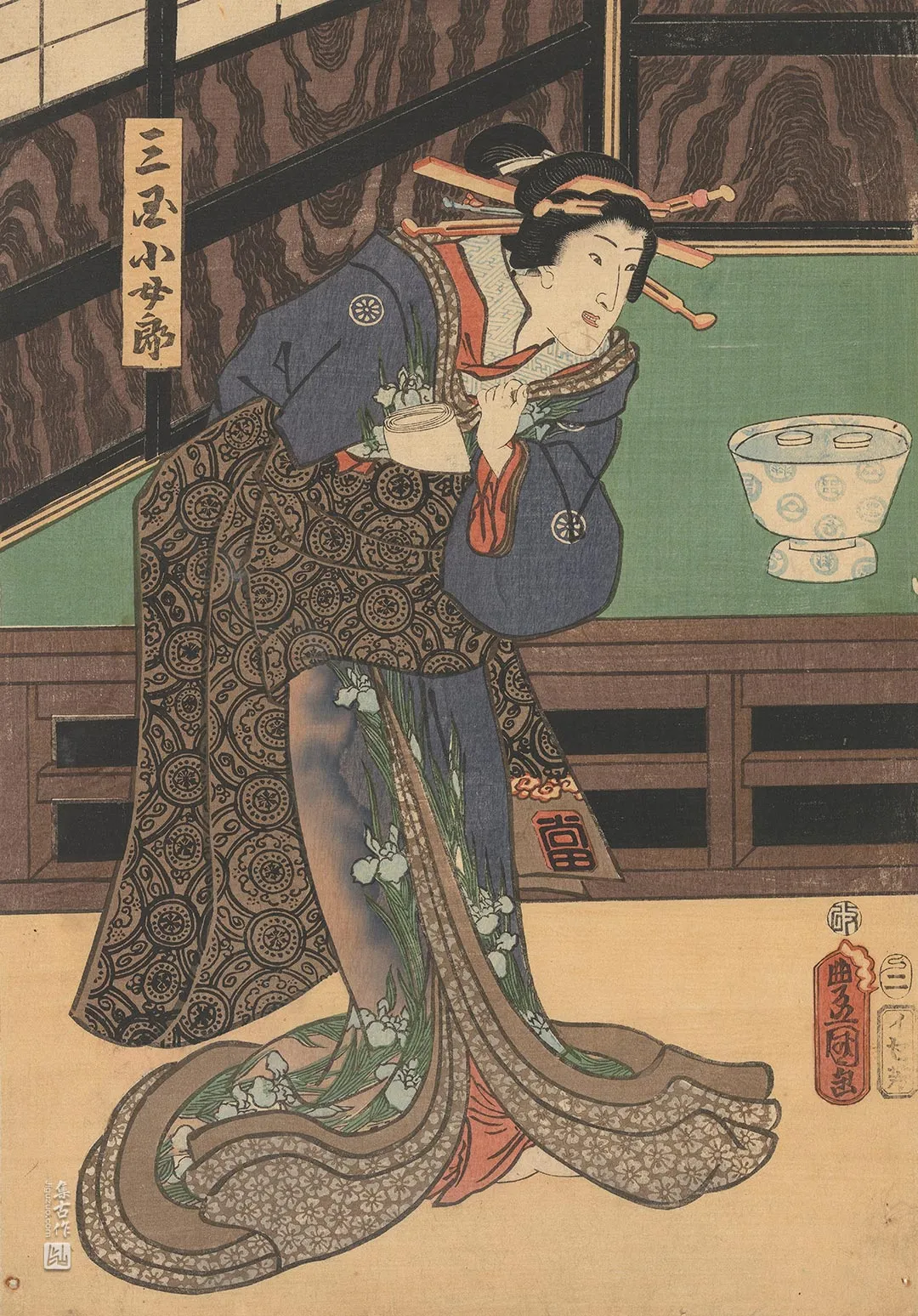 歌川国贞《花魁三国》
