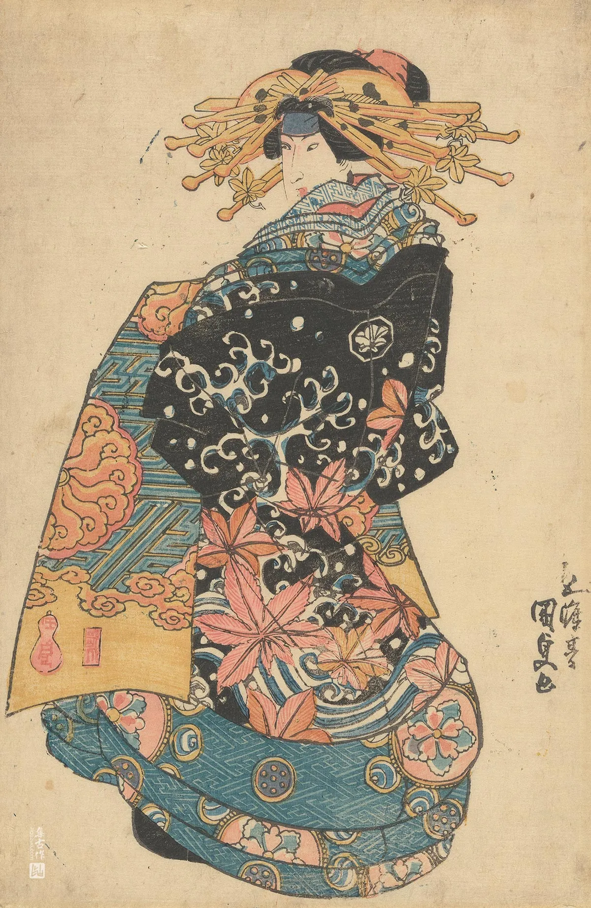 The-Actor-Iwai-Shijaku-in-a-woman\\\'s-rol