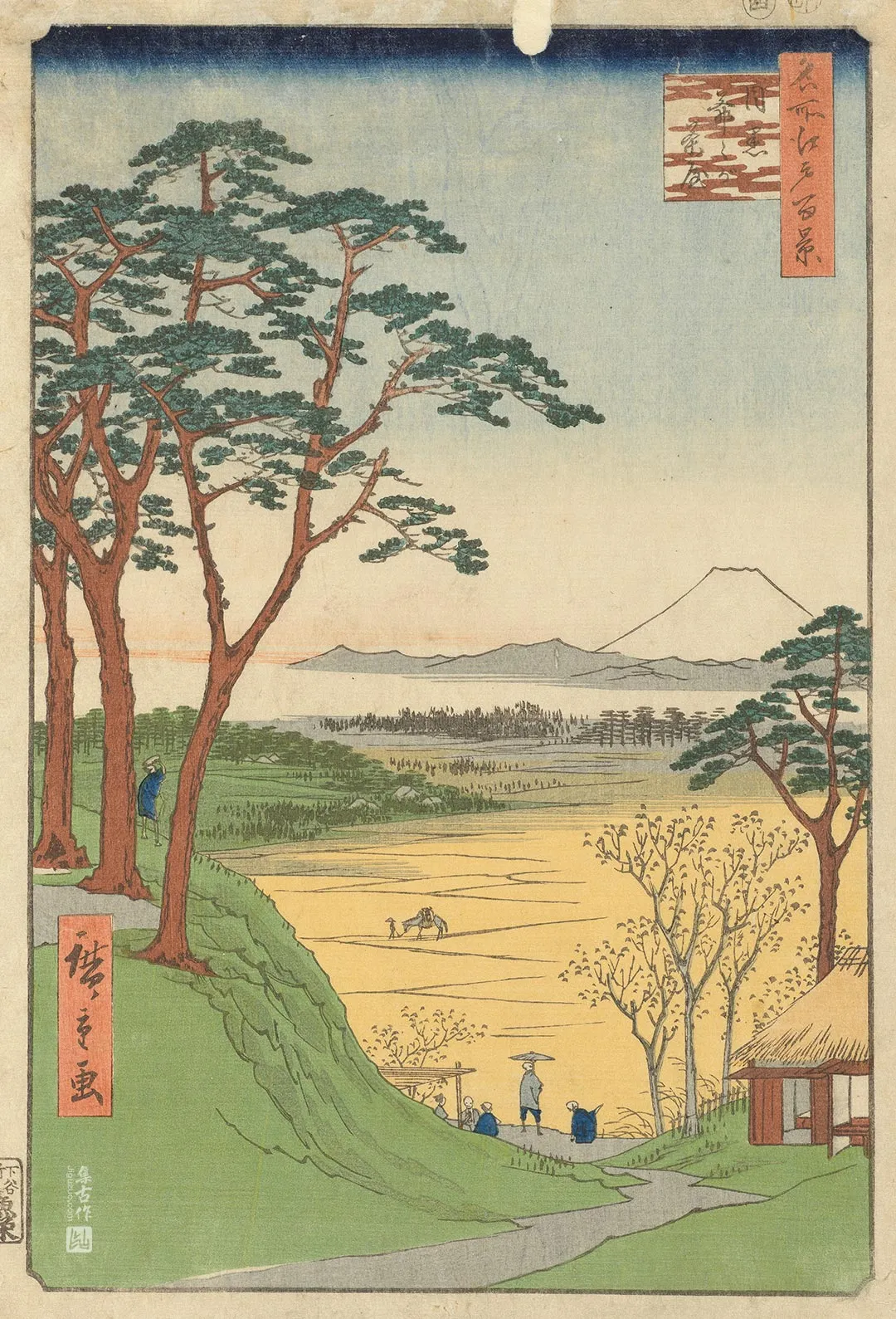 歌川广重《目黑的老翁茶屋》