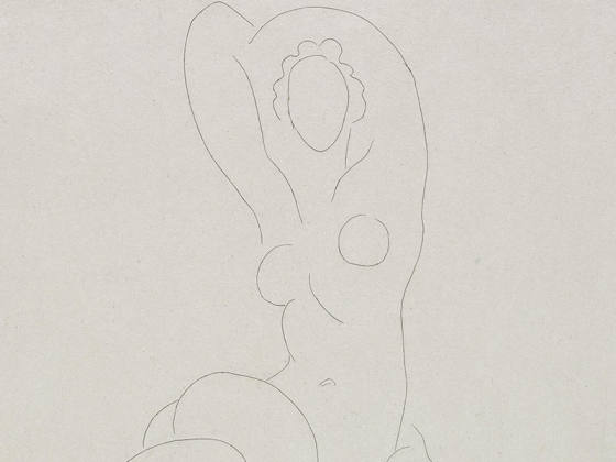 马蒂斯蚀刻版画《宫女》