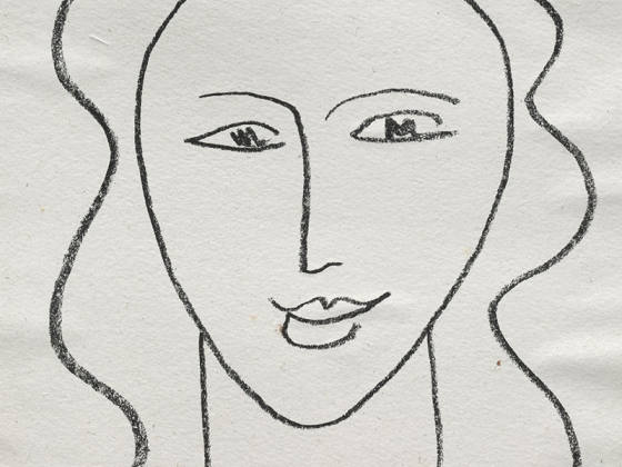 亨利·马蒂斯版画《脸》