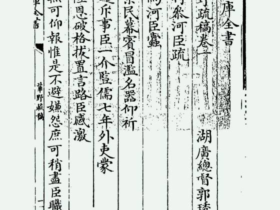 华野疏稿（清·郭琇）