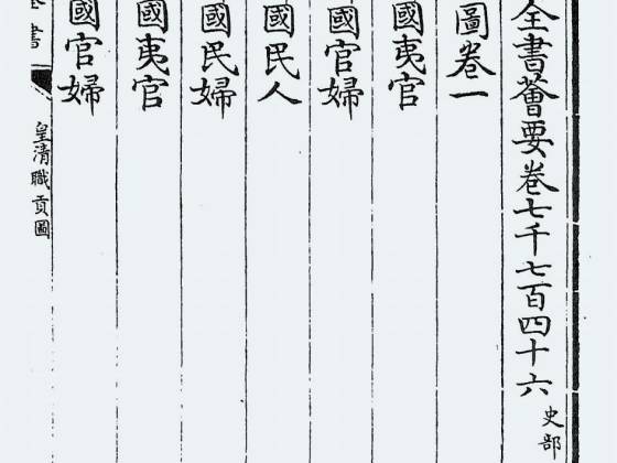 皇清职贡图（清·傅恒）