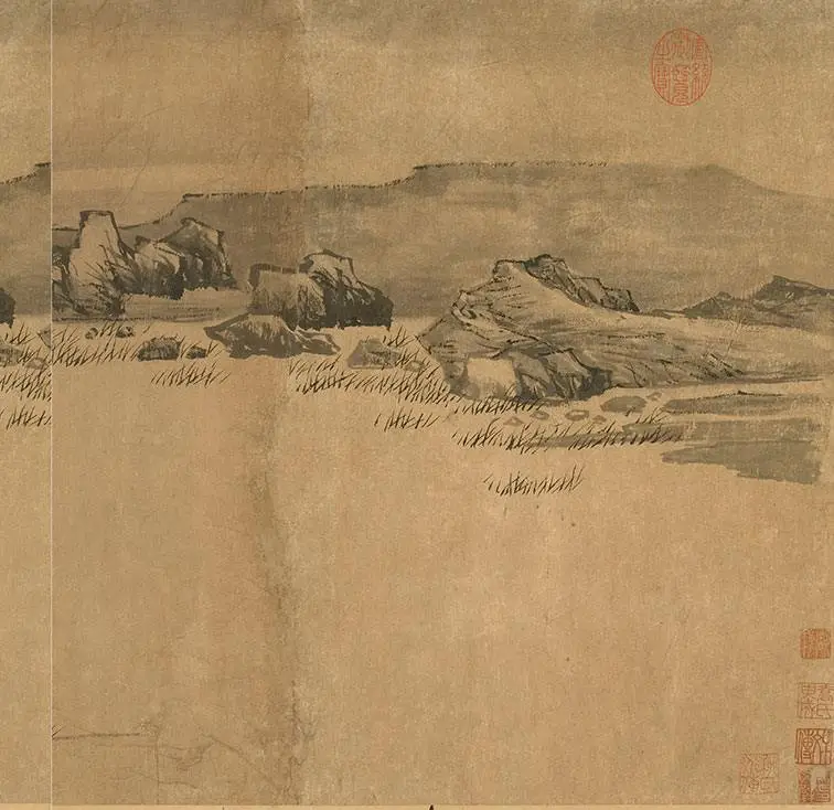 李唐《秋溪渔隐图》_13