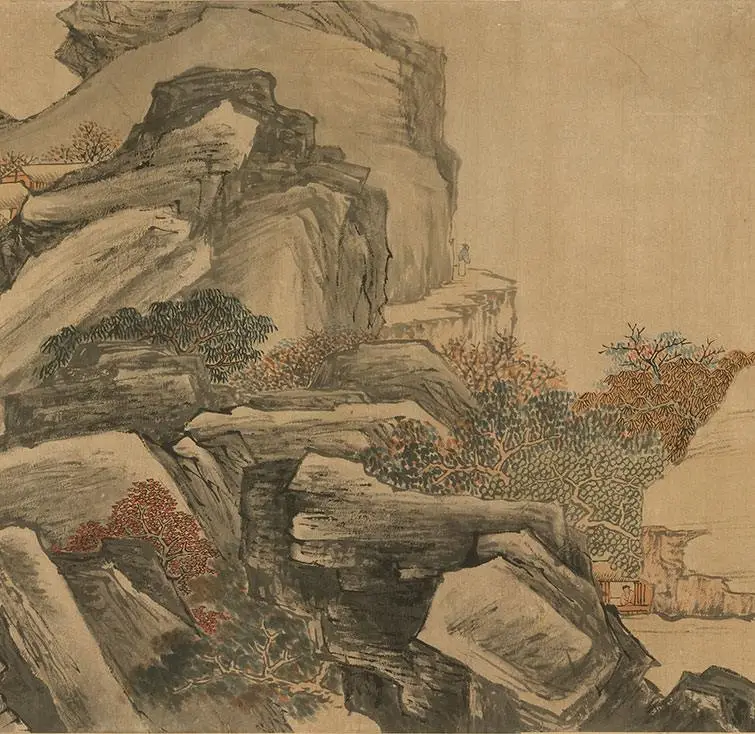 李唐《秋溪渔隐图》_07