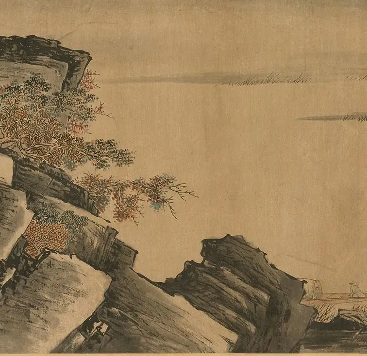 李唐《秋溪渔隐图》_11