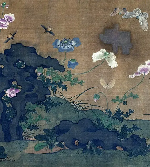 宋徽宗山花舞蝶卷_07