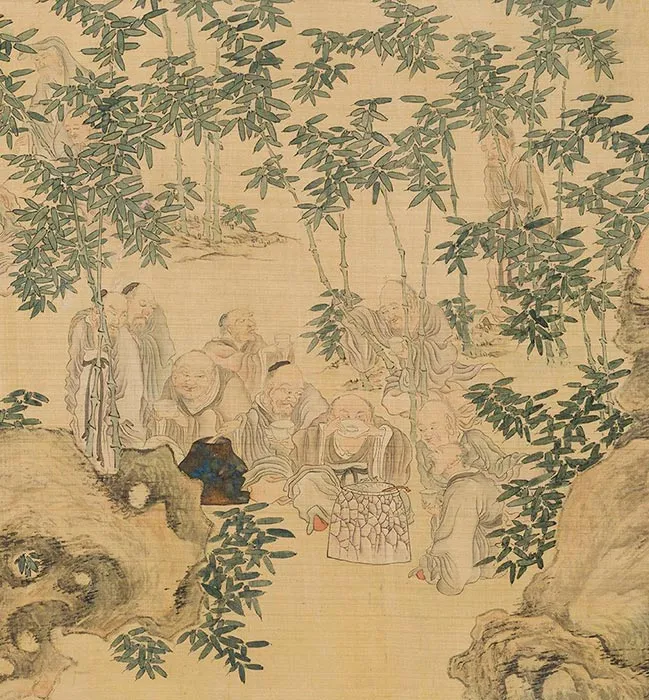 陈洪绶《百老共祝图卷》_11