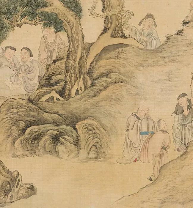 陈洪绶《百老共祝图卷》_16