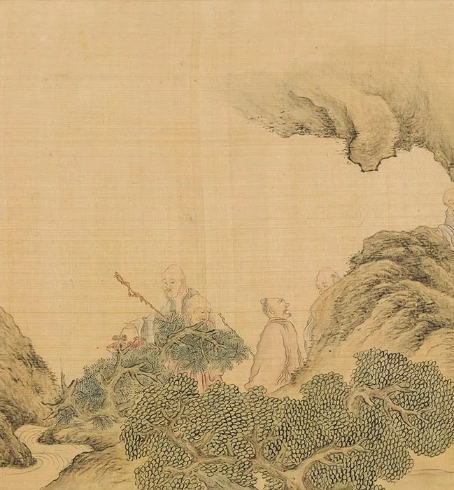 陈洪绶《百老共祝图卷》_07