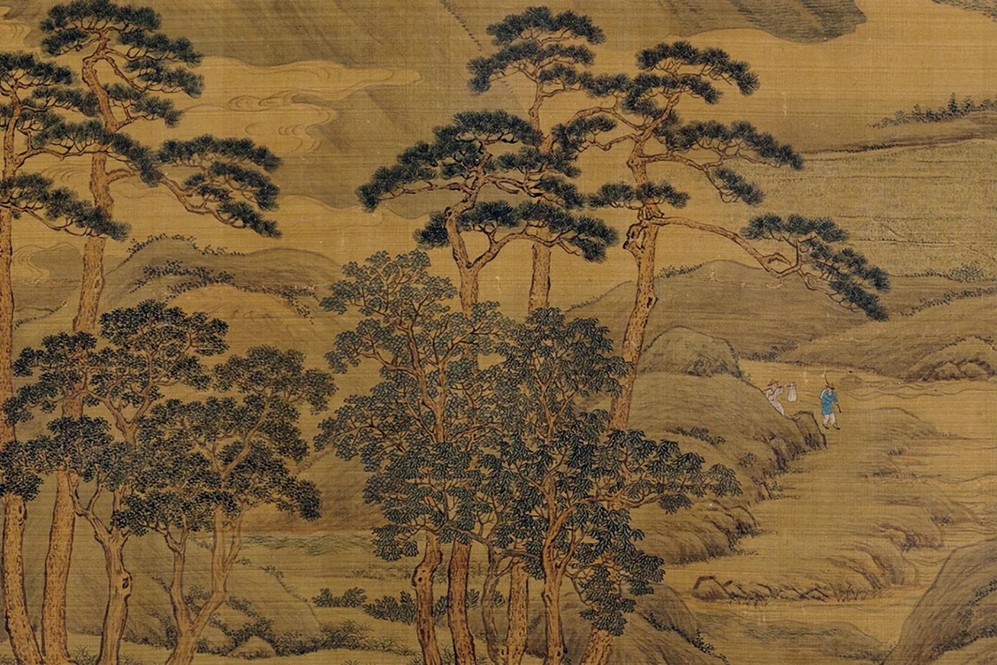 传赵干青绿山水卷- 国画作品高清大图下载- 集古作网