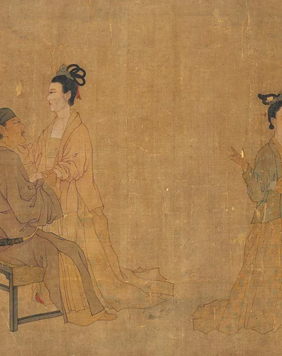 顾闳中《韩熙载夜宴图摹本》_07
