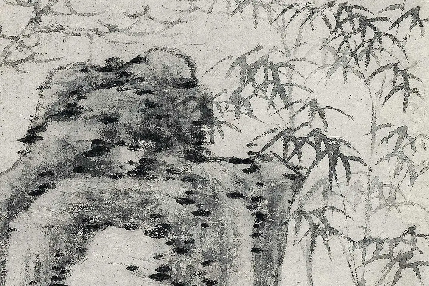 沈周水墨画《石竹图》页- 国画作品高清大图下载- 集古作网
