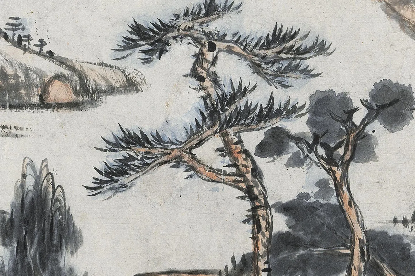 朱耷山水画《长江万里图》卷- 国画作品高清大图下载- 集古作网