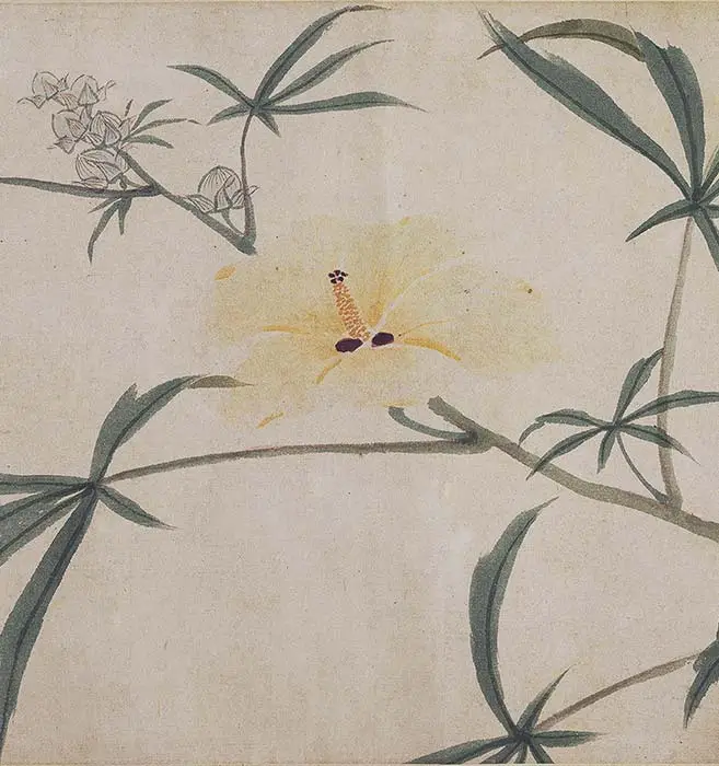 沈周《四季花卉图》_12