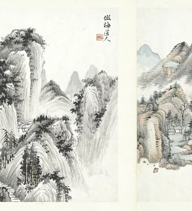 张克龢仿古山水册_07