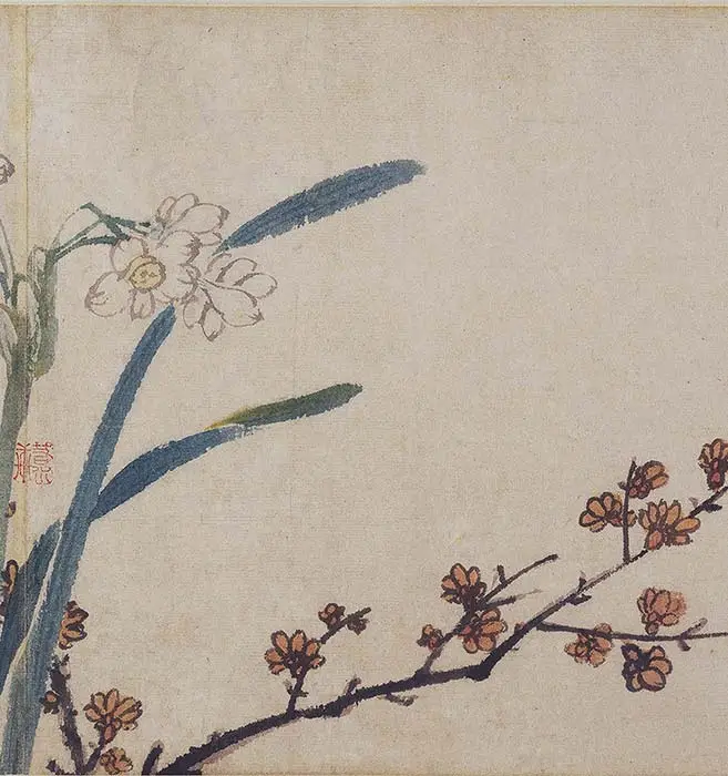 沈周《四季花卉图》_06