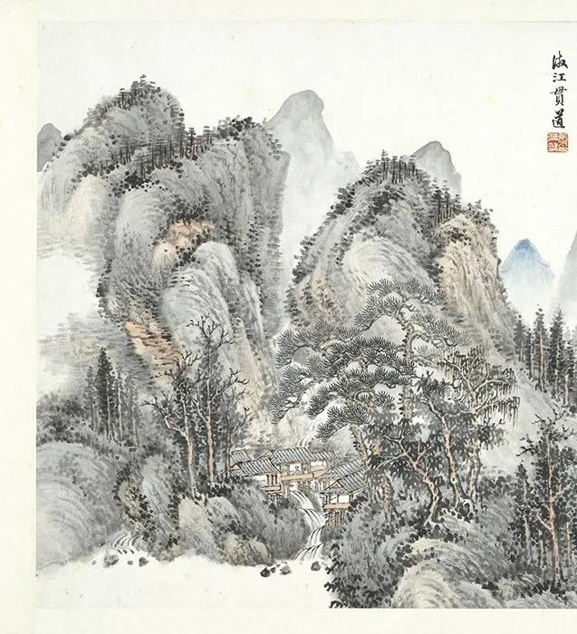 张克龢仿古山水册_05