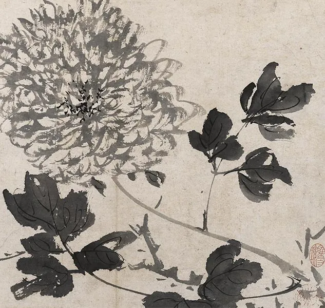 陈淳写意花卉《陈淳墨花图册》_28