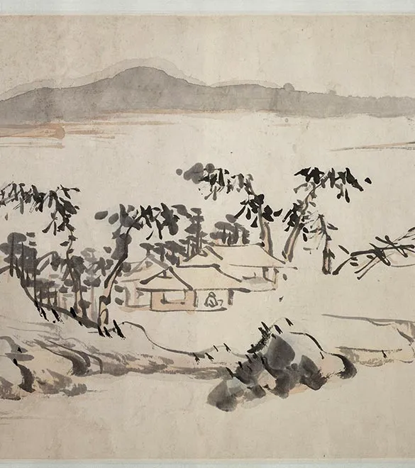 传陈淳《江山无尽图》卷_11