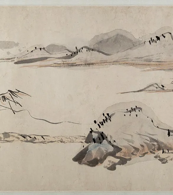 传陈淳《江山无尽图》卷_12
