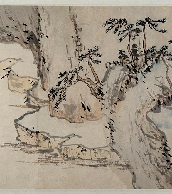 传陈淳《江山无尽图》卷_08