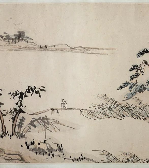 传陈淳《江山无尽图》卷_15