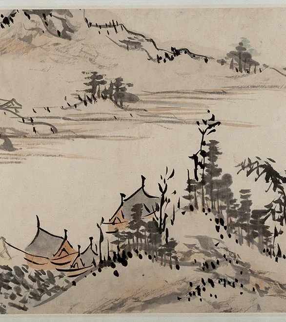 传陈淳《江山无尽图》卷_14
