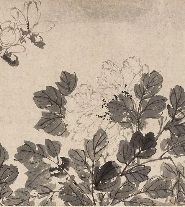 陈淳水墨花卉图卷_15