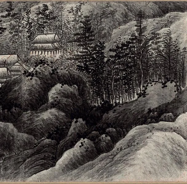 龚贤山水画《千岩万壑图》卷_29