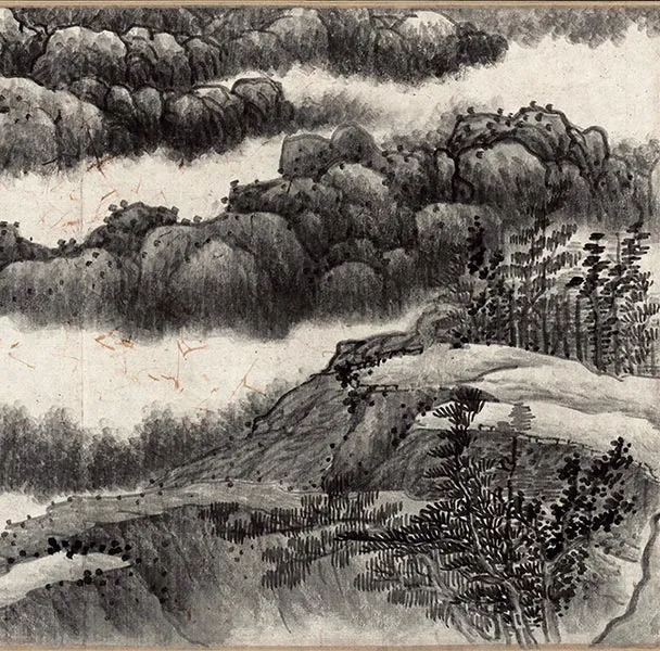 龚贤山水画《千岩万壑图》卷_22