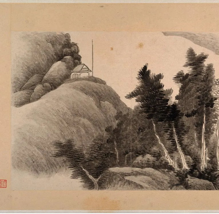 清龚贤山水小景册_17