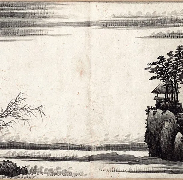 龚贤山水画《千岩万壑图》卷_12