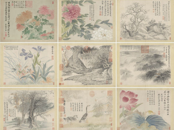 清恽寿平《山水花卉图册》（共10开）