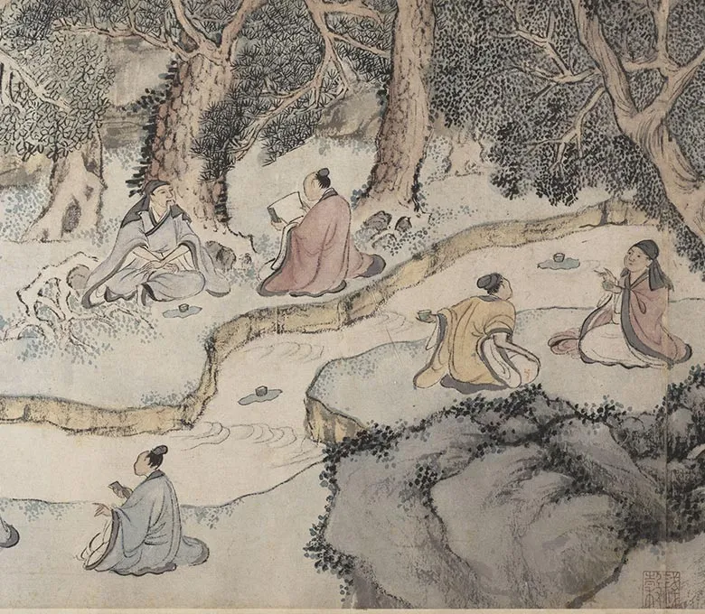 钱谷《兰亭修禊图卷》_23