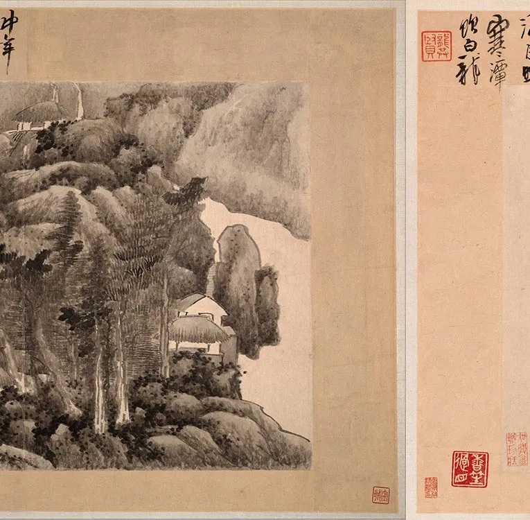 清龚贤山水小景册_19
