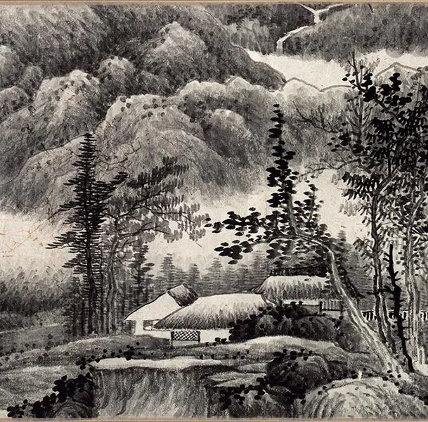 龚贤山水画《千岩万壑图》卷_18