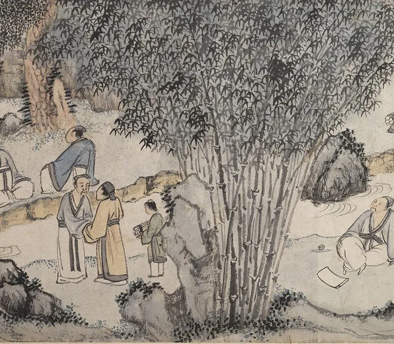 钱谷《兰亭修禊图卷》_27