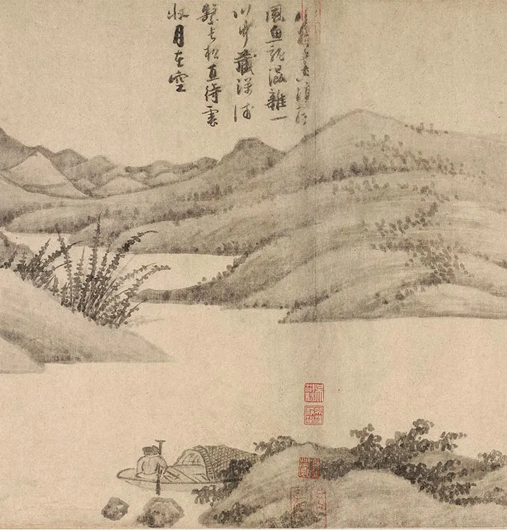 吴镇《渔父图卷-》_13