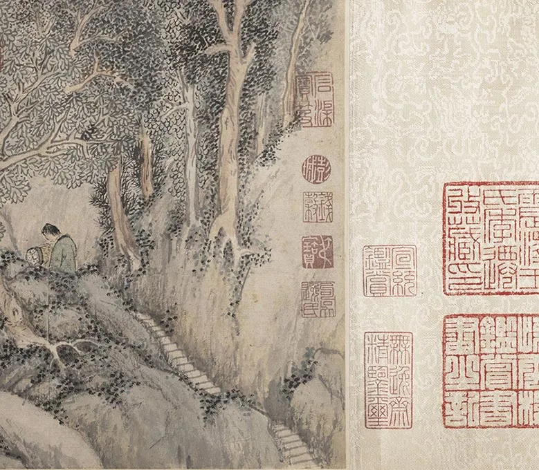 钱谷《兰亭修禊图卷》_34