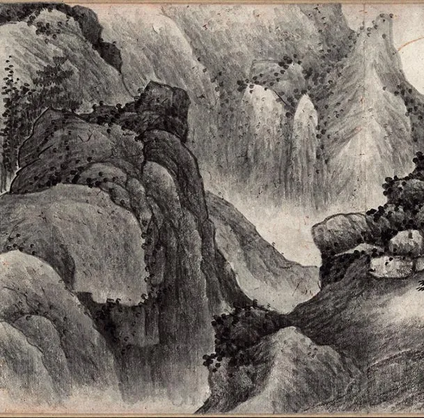 龚贤山水画《千岩万壑图》卷_30